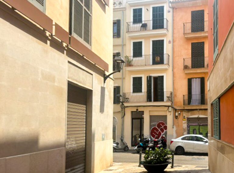 Narrow cobbled lane near the apartment