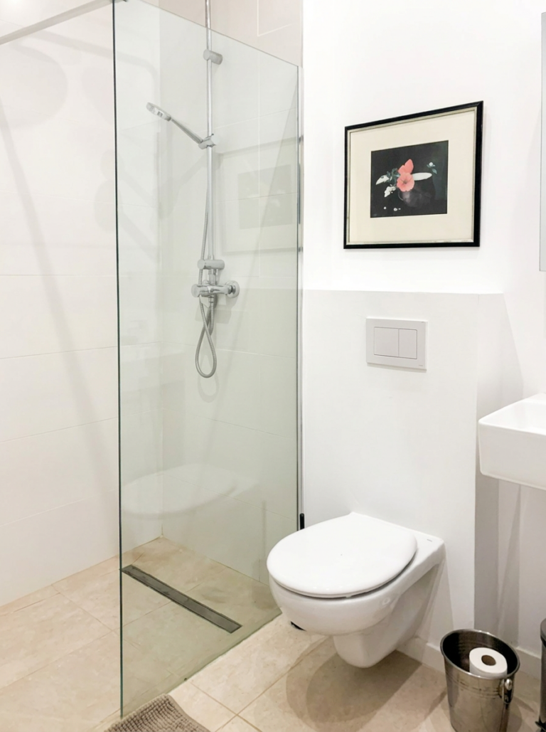 Bathroom with walk in shower